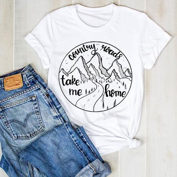 women lady country road mountain cute ladies cute fashion summer t tee tshirt womens female shirt clothes graphic t-shirt, White
women lady country road mountain cute ladies cute fashion summer t tee tshirt womens female shirt clothes graphic t-shirt, White