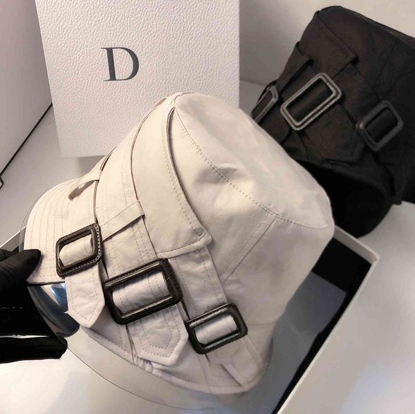south usa new belt buckle bucket hat versatile face type travel street p fisherman's hat fashion cover face sunscreen men's and, Black;white
south usa new belt buckle bucket hat versatile face type travel street p fisherman's hat fashion cover face sunscreen men's and, Black;white