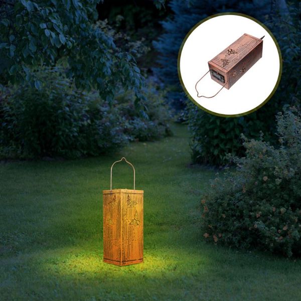 solar lamps waterproof lawn light hollow-out design yard courtyard