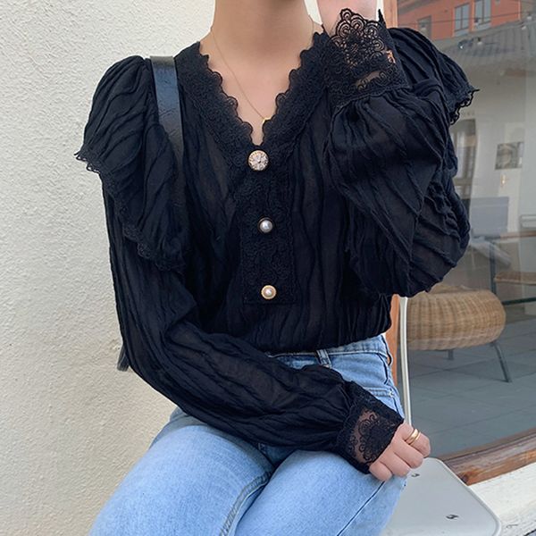 japanese 2021 style spring and autumn shirt new fashion simple designer thin lace selling v-neck long sleeve 0 lfar, White
japanese 2021 style spring and autumn shirt new fashion simple designer thin lace selling v-neck long sleeve 0 lfar, White