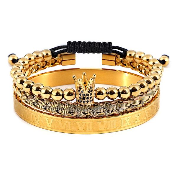bangle est roman royal crown charm bracelet men stainless steel geometry pulseiras open adjustable bracelets couple jewelry gift, Black
bangle est roman royal crown charm bracelet men stainless steel geometry pulseiras open adjustable bracelets couple jewelry gift, Black