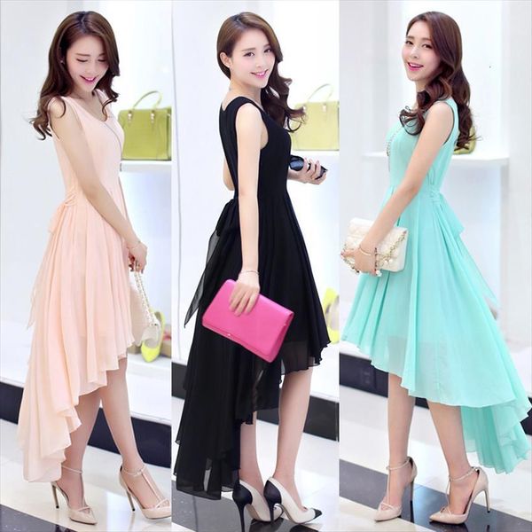 irregular solid sleeveless tank beach women dresses summer vestidos asymmetric high low chiffon waist tie xh151, Black;gray
irregular solid sleeveless tank beach women dresses summer vestidos asymmetric high low chiffon waist tie xh151, Black;gray