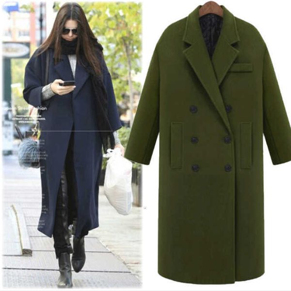 american woolen coat women's medium long wool coat winter 2021 new woman outerwear fashion casacos femininos, Black
american woolen coat women's medium long wool coat winter 2021 new woman outerwear fashion casacos femininos, Black