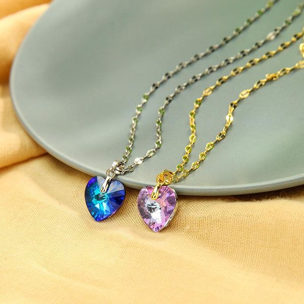 pendant necklaces zwpon fashion shinning crystal heart necklace dream flash for woman female jewelry, Silver
pendant necklaces zwpon fashion shinning crystal heart necklace dream flash for woman female jewelry, Silver