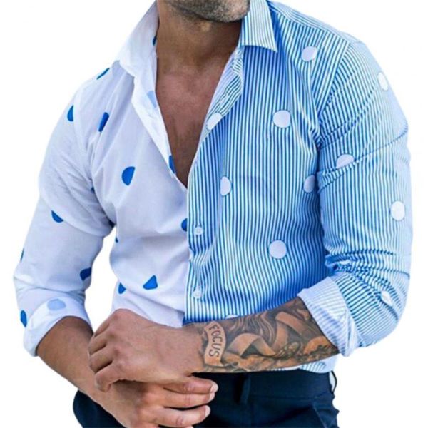 men's casual shirts men hawaiian polka dot stripe single-breasted turn-down collar single-breasted, and contrast colors, White;black
men's casual shirts men hawaiian polka dot stripe single-breasted turn-down collar single-breasted, and contrast colors, White;black