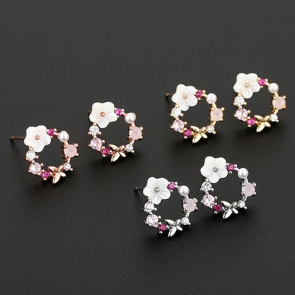 stud cute romantic colorful pearl earrings for women charm butterfly flowers shell piercing earring jewelry gift brincos, Golden;silver
stud cute romantic colorful pearl earrings for women charm butterfly flowers shell piercing earring jewelry gift brincos, Golden;silver