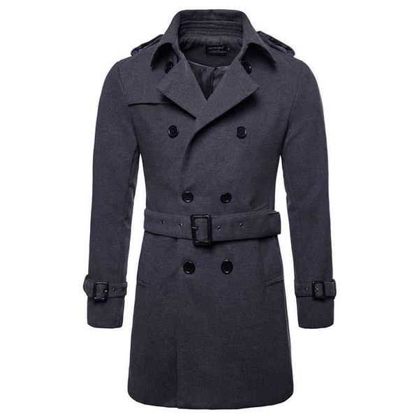 autumn new belt style men's et european and american mid-length woolen coat casual double-breasted male lapel windbreaker, Black;brown
autumn new belt style men's et european and american mid-length woolen coat casual double-breasted male lapel windbreaker, Black;brown