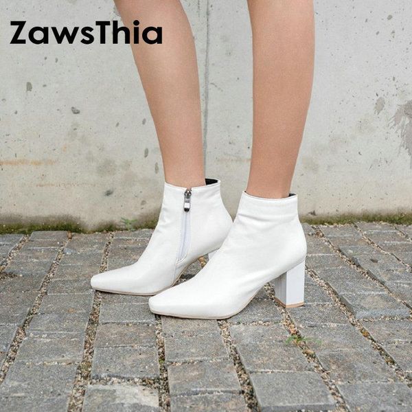 boots zawsthia 2021 winter autumn white black woman shoes block high heels booties classic women stilettos ankle big size 46
boots zawsthia 2021 winter autumn white black woman shoes block high heels booties classic women stilettos ankle big size 46