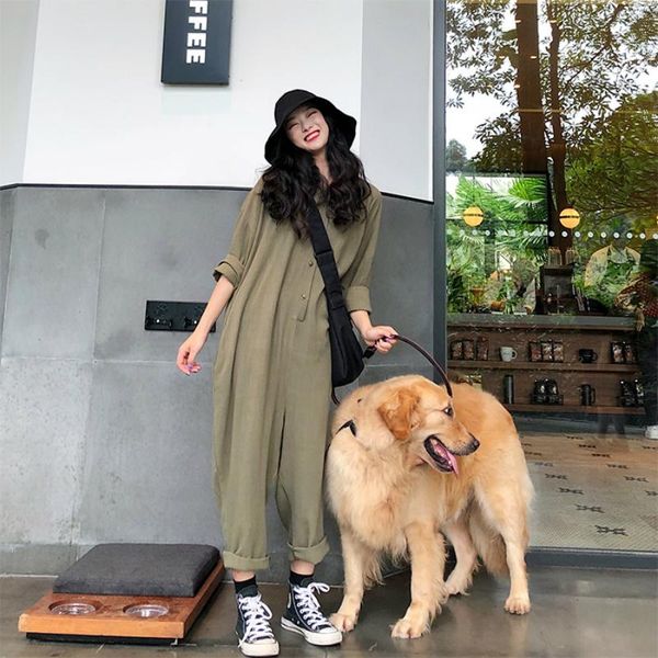 women's jumpsuits & rompers women autumn cotton linen loose plus size shirt playsuit with buttons female casual suit long sleeve jumpsu, Black;white
women's jumpsuits & rompers women autumn cotton linen loose plus size shirt playsuit with buttons female casual suit long sleeve jumpsu, Black;white