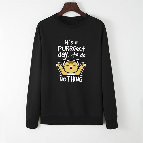 women's hoodies & sweatshirts cat letter print women hoodie long sleeve pullover sweatshirt autumn o-neck clothes casual, Black
women's hoodies & sweatshirts cat letter print women hoodie long sleeve pullover sweatshirt autumn o-neck clothes casual, Black