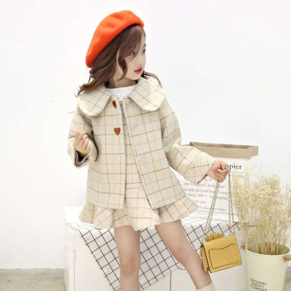 autumn winter new 2021 korean clothing embroidered tweed vt skirt children's suit girls' two piece set, White
autumn winter new 2021 korean clothing embroidered tweed vt skirt children's suit girls' two piece set, White