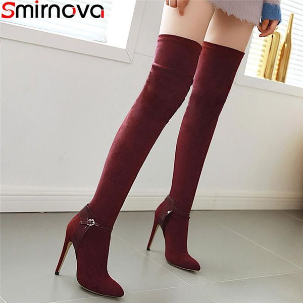 boots smirnova large size 34-46 over the knee slip on autumn winter stretch pointed toe elegant prom long botos 2021, Black
boots smirnova large size 34-46 over the knee slip on autumn winter stretch pointed toe elegant prom long botos 2021, Black