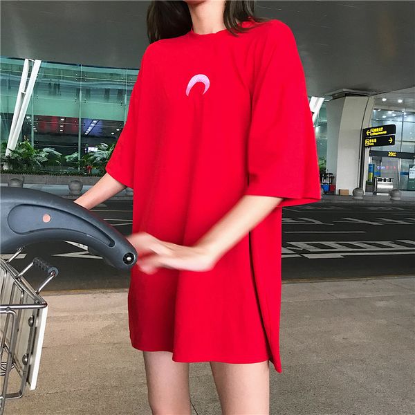2021 new japanese moon embroidered long summer loose neck-neck short sleeve black shirt schoolgirl clothes 73ed, White
2021 new japanese moon embroidered long summer loose neck-neck short sleeve black shirt schoolgirl clothes 73ed, White