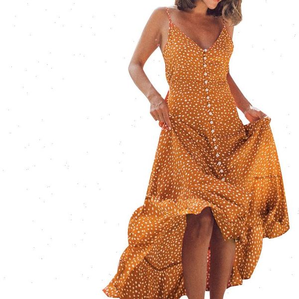 womens bohemia summer long dress spaghetti strap sleeveless v neck polka dot sundress irregular boho maxi dresses mujer g, Black;gray
womens bohemia summer long dress spaghetti strap sleeveless v neck polka dot sundress irregular boho maxi dresses mujer g, Black;gray