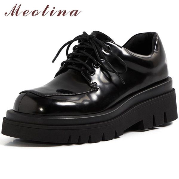 dress shoes meotina women genuine leather high heels platform block heel pumps lace up round toe female footwear spring white size 40, Black
dress shoes meotina women genuine leather high heels platform block heel pumps lace up round toe female footwear spring white size 40, Black