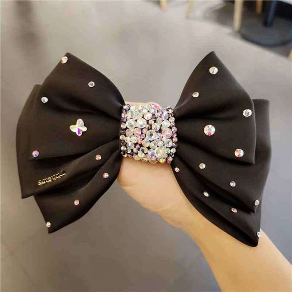 korean cloth big bow hairpin horizontal clip inlaid rhinestone ornament horsetail, Golden;silver
korean cloth big bow hairpin horizontal clip inlaid rhinestone ornament horsetail, Golden;silver