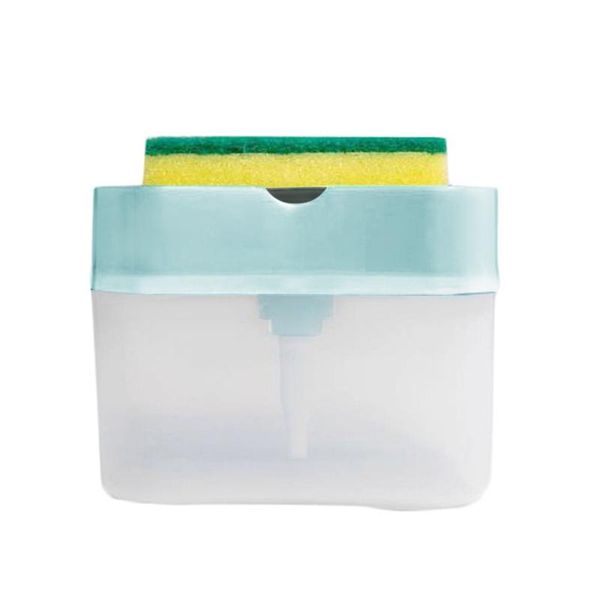 2-in-1sponge soap pump dispenser with sponge holder cleaning liquid container manual press organizer kitchen cleaner tool
2-in-1sponge soap pump dispenser with sponge holder cleaning liquid container manual press organizer kitchen cleaner tool