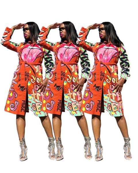 women's trench coats autumn and winter fashion suit collar printed mid-length coat clothes women, Tan;black
women's trench coats autumn and winter fashion suit collar printed mid-length coat clothes women, Tan;black