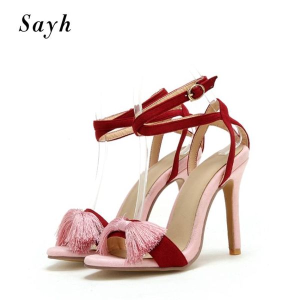 sandals summer women peep toe pumps sweet bowknot tassels fringe party prom shoes cross strap suede stilettos, Black
sandals summer women peep toe pumps sweet bowknot tassels fringe party prom shoes cross strap suede stilettos, Black