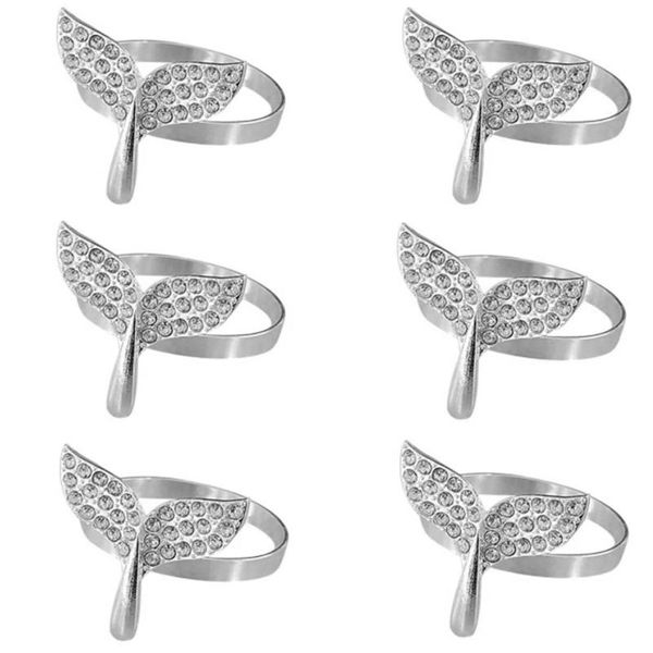 napkin rings whale tail diamond metal set of 6, fishtail holder ring,dolphin rings(silver-fishtail)
napkin rings whale tail diamond metal set of 6, fishtail holder ring,dolphin rings(silver-fishtail)