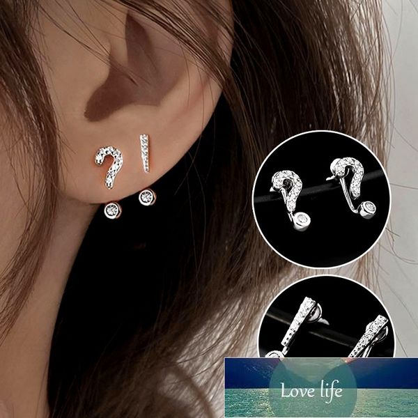 fashion creativity question mark exclamation mark earrings geometry silver color symbol ear studs for women factory price expert design qual, Golden;silver
fashion creativity question mark exclamation mark earrings geometry silver color symbol ear studs for women factory price expert design qual, Golden;silver