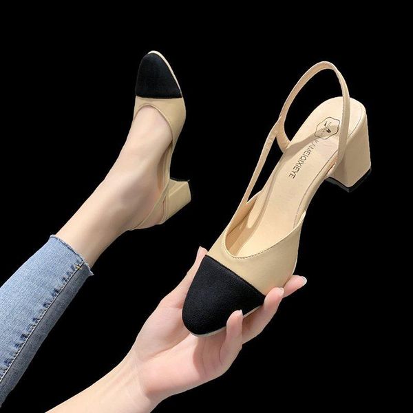 sandals women 2021 new summer baotou side hollow thick heel single shoes color matching women's shoes mid-heel women's, Black
sandals women 2021 new summer baotou side hollow thick heel single shoes color matching women's shoes mid-heel women's, Black
