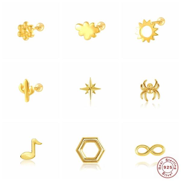 stud piercing pendientes 100% 925 sterling silver minimalist mini earrings ear bone earlobe aretes buckle for women fine jewerly, Golden;silver
stud piercing pendientes 100% 925 sterling silver minimalist mini earrings ear bone earlobe aretes buckle for women fine jewerly, Golden;silver