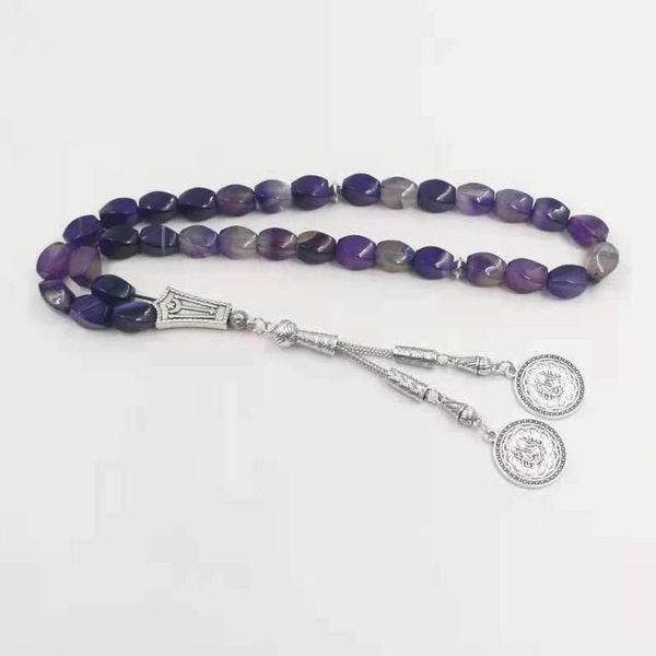 beaded, strands tasbih natural purple agates stone turkish jewelry islamic saudi man misbaha 33 bracelet rosary bead muslim fashion gift, Black
beaded, strands tasbih natural purple agates stone turkish jewelry islamic saudi man misbaha 33 bracelet rosary bead muslim fashion gift, Black