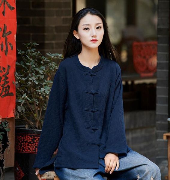 2021 spring and summer cotton and linen women's clothing new product nianbaixiufang original retro stand-up collar button blouse, White
2021 spring and summer cotton and linen women's clothing new product nianbaixiufang original retro stand-up collar button blouse, White
