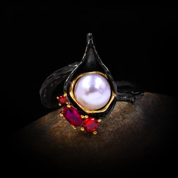 cluster rings style 925 silver retro red garnet zircon ring water drop pearl ladies black gold wedding jewelry, Golden;silver
cluster rings style 925 silver retro red garnet zircon ring water drop pearl ladies black gold wedding jewelry, Golden;silver