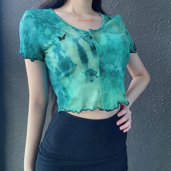 ruffles short sleeve tie dye crop t shirt women fashion printed butterfly cotton tshirt ladies korean streetwear 2021, White
ruffles short sleeve tie dye crop t shirt women fashion printed butterfly cotton tshirt ladies korean streetwear 2021, White