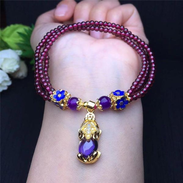 beaded, strands garnet for women 3mm multi bracelet brave troops pendant healing gift, Black
beaded, strands garnet for women 3mm multi bracelet brave troops pendant healing gift, Black