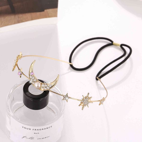 fashion princess jewelry creative star moon hair band pearl elastic hair band geometric hair ornament female, Golden;silver
fashion princess jewelry creative star moon hair band pearl elastic hair band geometric hair ornament female, Golden;silver