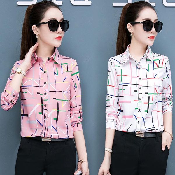 women's blouses & shirts striped women 2021 summer v-neck slim printed office lady elegant plus size 4xl 5xl outwear work, White
women's blouses & shirts striped women 2021 summer v-neck slim printed office lady elegant plus size 4xl 5xl outwear work, White