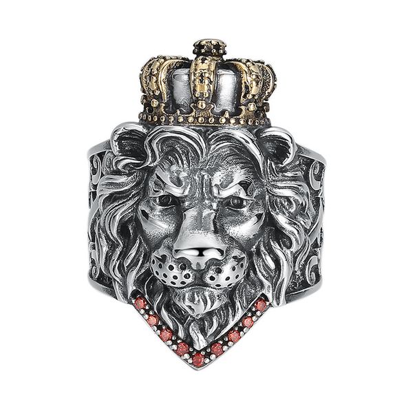 925 sterling silver lion king adjustable rings american european antique silver two-tone handmade vintage designer luxury jewelry rings
925 sterling silver lion king adjustable rings american european antique silver two-tone handmade vintage designer luxury jewelry rings