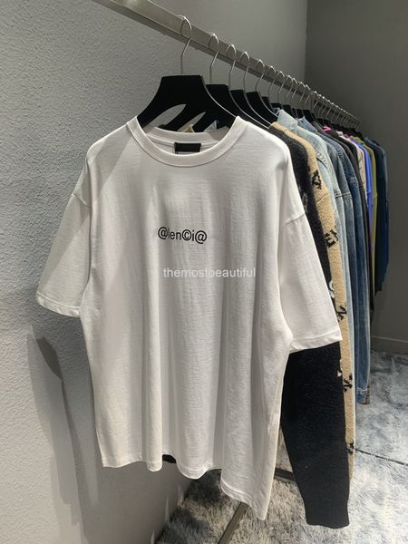 women's t-shirt spring and summer high version b home mailbox letter printing pullover round neck pure cotton men's women's s, White
women's t-shirt spring and summer high version b home mailbox letter printing pullover round neck pure cotton men's women's s, White