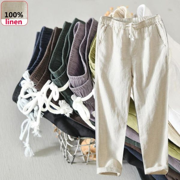 8104 spring summer simple solid color straight-leg pants men's elastic waist casual pants 100% linen breathable trousers men, Black
8104 spring summer simple solid color straight-leg pants men's elastic waist casual pants 100% linen breathable trousers men, Black