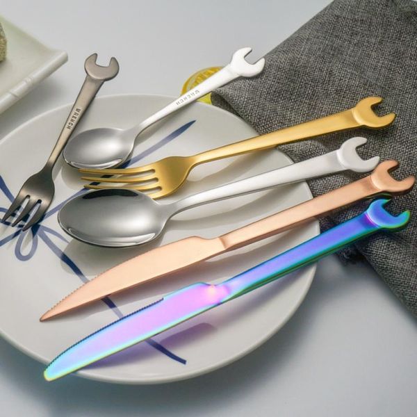long forks tableware spoon picnic plating stainless steel rainbow color wrenched shaped forks spoon dinner fruit dessert
long forks tableware spoon picnic plating stainless steel rainbow color wrenched shaped forks spoon dinner fruit dessert