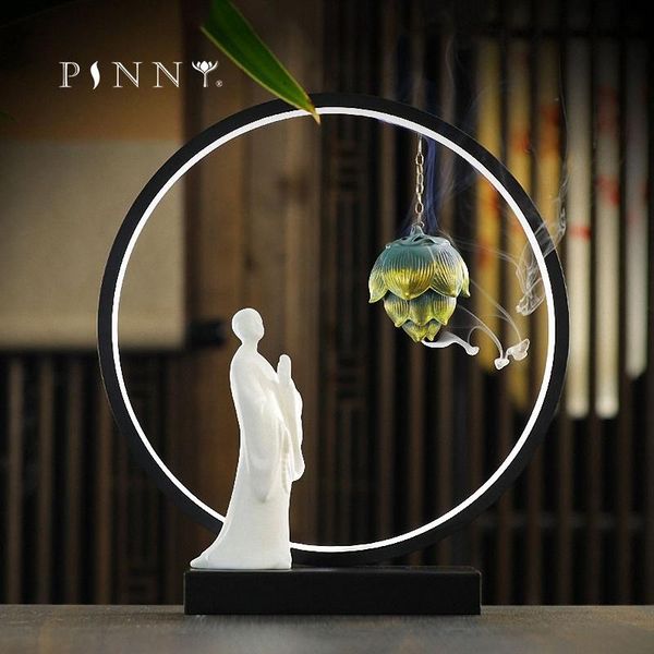 fragrance lamps pinny 220v led hanging incense burner chinese zen style backflow censer buddha base home decoration accessories
fragrance lamps pinny 220v led hanging incense burner chinese zen style backflow censer buddha base home decoration accessories