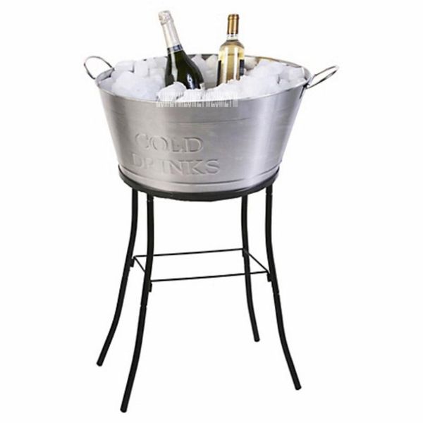 tablewine racks a-8889 oval ice barrel high-capacity stainless steel pail barbecue champagne beer bucket ktv club supplies with handle
tablewine racks a-8889 oval ice barrel high-capacity stainless steel pail barbecue champagne beer bucket ktv club supplies with handle