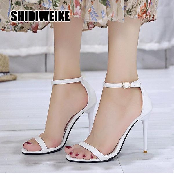 women's sandals fashion white one-word buckle sandals 2021 new summer all-match women's high heels stiletto women shoes va292, Black
women's sandals fashion white one-word buckle sandals 2021 new summer all-match women's high heels stiletto women shoes va292, Black