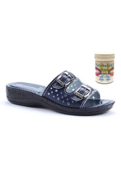 slippers gzr daily women home + 50 ml heel crack, callus remover repair foot, Black 
slippers gzr daily women home + 50 ml heel crack, callus remover repair foot, Black