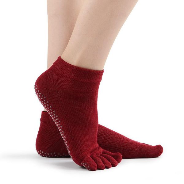 sports socks upgraded women's 5 toe yoga solid cotton anti-slip silicone pilates ballet dance gym fitness sportswear, Black
sports socks upgraded women's 5 toe yoga solid cotton anti-slip silicone pilates ballet dance gym fitness sportswear, Black
