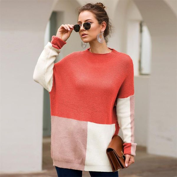women's sweaters women knitted o-neck warm pullovers plus size sweater patchwork stripe long sleeve 2021 female jumper, White;black
women's sweaters women knitted o-neck warm pullovers plus size sweater patchwork stripe long sleeve 2021 female jumper, White;black