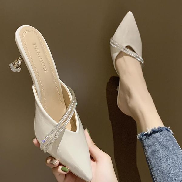 nuask slippers women summer cover toe female shoes slides fashion heeled thin heels 2021 pointed jelly luxury high zapatos mujer, Black
nuask slippers women summer cover toe female shoes slides fashion heeled thin heels 2021 pointed jelly luxury high zapatos mujer, Black