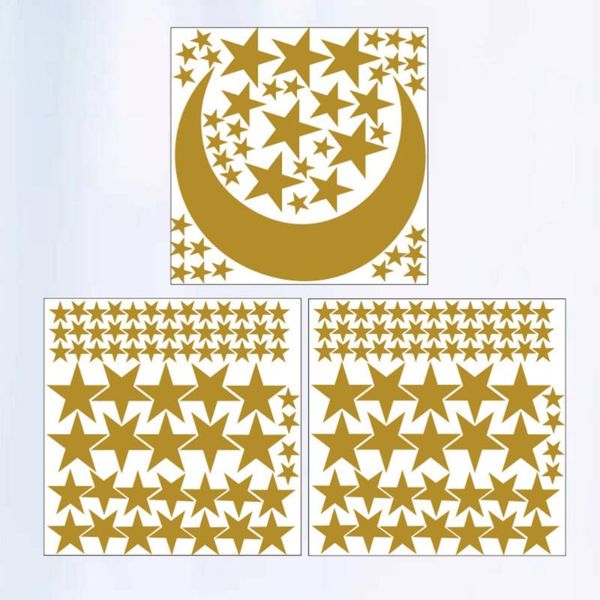 wall stickers 3pcs five-pointed star shaped decorative decals kids bedroom ornament (golden)
wall stickers 3pcs five-pointed star shaped decorative decals kids bedroom ornament (golden)