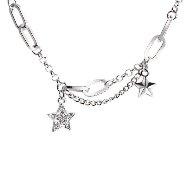 chains 2021 hip hop personality pentagram necklace korean style unique high quality, Silver
chains 2021 hip hop personality pentagram necklace korean style unique high quality, Silver