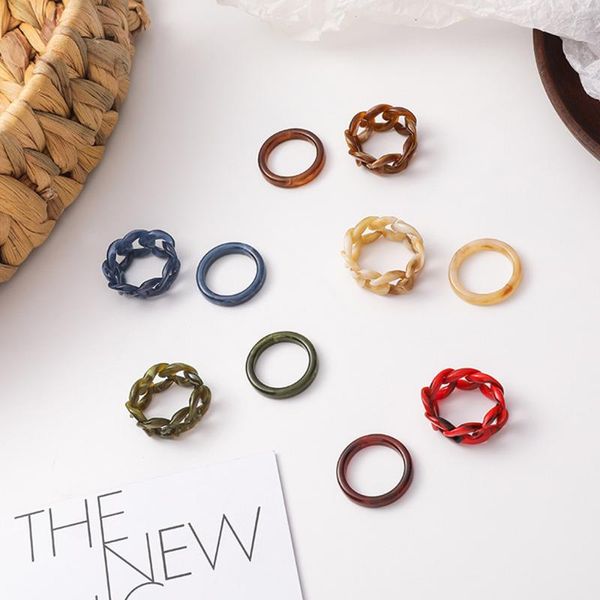 wedding rings 2pcs/set vintage red brown twist chain circle set for women acrylic resin geometric joint party jewelry accessories, Slivery;golden
wedding rings 2pcs/set vintage red brown twist chain circle set for women acrylic resin geometric joint party jewelry accessories, Slivery;golden