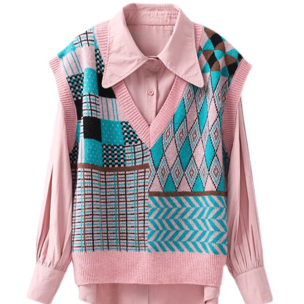 2021 Spring New Standard Arrival Print V-neck Kintted Loose Vest Two Pieces Set 9fkw, Gray
2021 Spring New Standard Arrival Print V-neck Kintted Loose Vest Two Pieces Set 9fkw, Gray