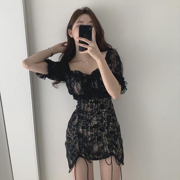 club bandage pleated lace womens dress summer puff sleeve slim square collar short bodycon plus size dresses, Black;gray
club bandage pleated lace womens dress summer puff sleeve slim square collar short bodycon plus size dresses, Black;gray